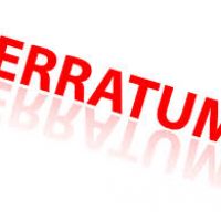 Erratum