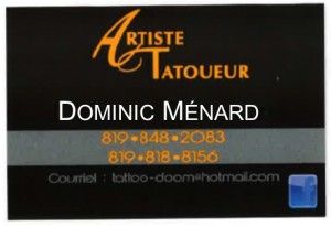 Artiste tatoueur Dominic Ménard