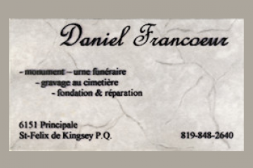 Carte d'affaire Daniel Francoeur